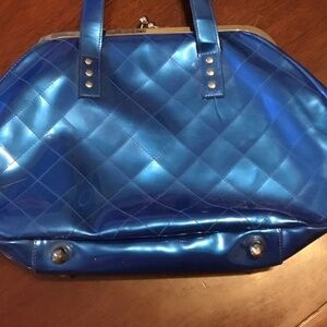 Retro Lux De Ville High Seas Kiss Lock large travel bag,